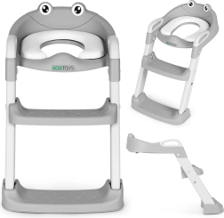 Children's toilet seat with steps and ladder, blue, ECOTOYS