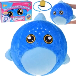 Liela plīša bumba-mīkstā rotaļlieta haizivs 45 cm