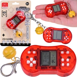 Mini spēļu atslēgu piekariņš ar retro spēlēm un zvaniņu