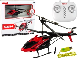 RC helikoptera SYMA S5H 2.4G sarkanā
