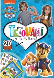 Krāsojamā grāmata ar tetovējumiem un aktivitātēm PAWS PATROL