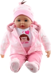 Baby Girl Doll with Hedgehog, 50 cm