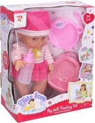 30 cm baby doll that pees with sounds and accessories
