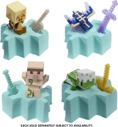 Minecraft mini figūriņa ar ieguves piederumiem un formējamo smilti