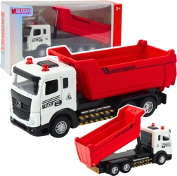 Kids' dump truck with metal cab, lights and sounds