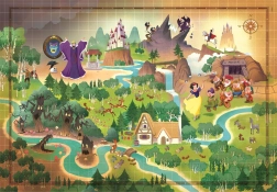 Puzzle Story Maps: Sniegbaltīte 1000 detaļas