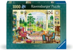 Ravensburger puzle Istaba ar skatu uz vasaras dārzu 1000 gabaliņi