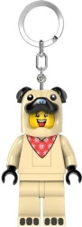 Lego atslēgu piekariņš mopsis – minifigūra