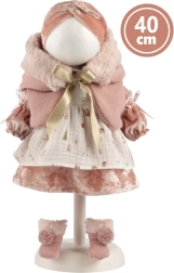 Drēbes lellītei 40 cm – elegantais rozā komplekts Llorens Lucia