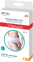 Vienreizējās pēcdzemdību biksītes Akuku Premium, izmērs L, 5 gab.