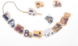 Cubika pasteļtoņu vēršanas transportlīdzekļi – koka vēršanas komplekts