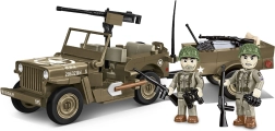 Konstruktors COBI Jeep WILLYS MB ar piekabi 1:35