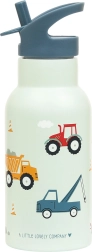 A Little Lovely Company nerūsējošā tērauda dzeršanas pudele 350 ml – Transportlīdzekļi