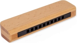 Koka harmonika Bigjigs Toys – dabīgā izpildījumā