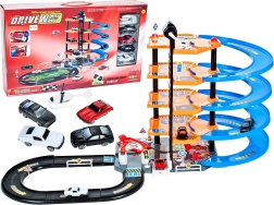 Autostāvvietas garāža ar ceļa apli un mašīnītēm