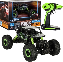 RC auto Rock Crawler 1:18 4WD 2,4 GHz – Zaļa
