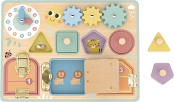 Tooky Toy koka attīstošā aktivitāšu tāfele