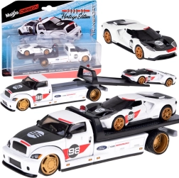 Maisto metāla komplekts: evakuators ar FORD GT Heritage 2021 1:64