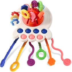 Krāsaina sensorā rotaļlieta – grauzeklītis