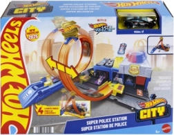 Hot Wheels City super policijas stacija ar cilpu