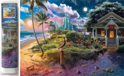 NORIMPEX diamond painting – Beach House 30 × 40 cm