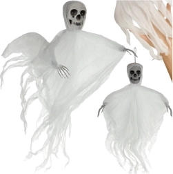 Piekaramais balts skelets RUHHY 70 cm – Halloween dekorācija