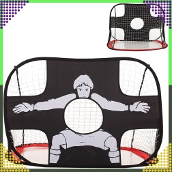 Salokāmi futbola vārti 2 vienā ar mērķa audumu precizitātei