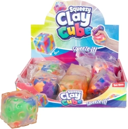 Transparent Colorful Stress-Relief Squeeze Cube 6 cm