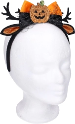 Karnevāla stīpiņa ar ausīm un ķirbja rotājumu