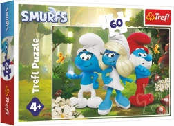 Puzle Smurfu apburtā meža 60 gabali
