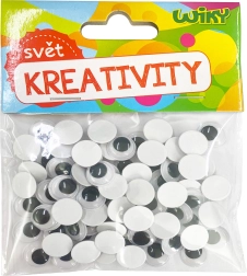 Kustīgās acis 12 mm, 80 gab.