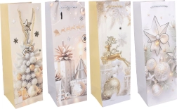 Gift bag for bottle M Christmas 12 × 35 × 9 cm