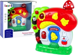 Mūzikas interaktīvā mājiņa zīdaiņiem ar dzīvnieciņiem