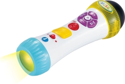 Mikrofons ar gaismas efektiem un balss pārveidotāju