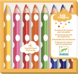 Astoņas krītiņu pasteļkrāsas bērniem DJECO