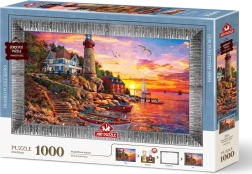 ART PUZZLE Puzzle with frame and glue Beautiful sunset 1000 pieces