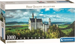 Panorāmas puzle CLEMENTONI – Neuschwanstein pils, 1000 detaļas