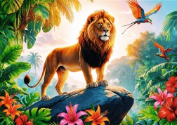 TREFL puzle Džungļu karalis 200 gabali