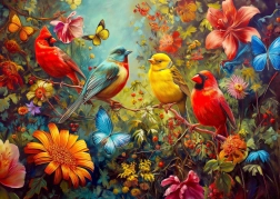 Puzzle Enjoy Chirping and Fluttering 1000 Pieces