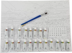 Paint by Numbers – Waterfall 40 × 50 cm with Stretched Canvas