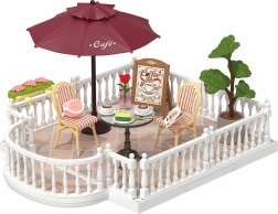 Rolife DIY dūm: terase Chic Café – paplašinājuma komplekts ar 76 detaļām