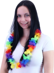 Havaju kaklarota krāsaini ziedi