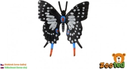 Plastmasas tauriņa modelis (Papilio) – reālistiska dekorācija 6 cm
