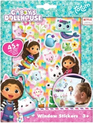 Uzlogojamās stikla uzlīmes GABBY'S DOLLHOUSE – atkārtoti lietojamas uzlīmes