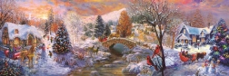 EUROGRAPHICS panoramic puzzle Visiting Grandma, 1000 pieces