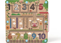 Magnētiskā koka spēļu tāfele Matemātika 2Kids Toys