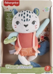 Fisher-Price Planet Friends plīša pantera – maņu rotaļlieta zīdaiņiem