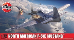 Modeļa komplekts lidmašīnai NORTH AMERICAN P-51D MUSTANG 1/72