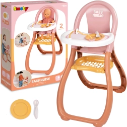 Smoby Baby Nurse ēdināšanas krēsliņš lellēm