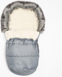 Winter footmuff with wool New Baby Lux Wool, graphite